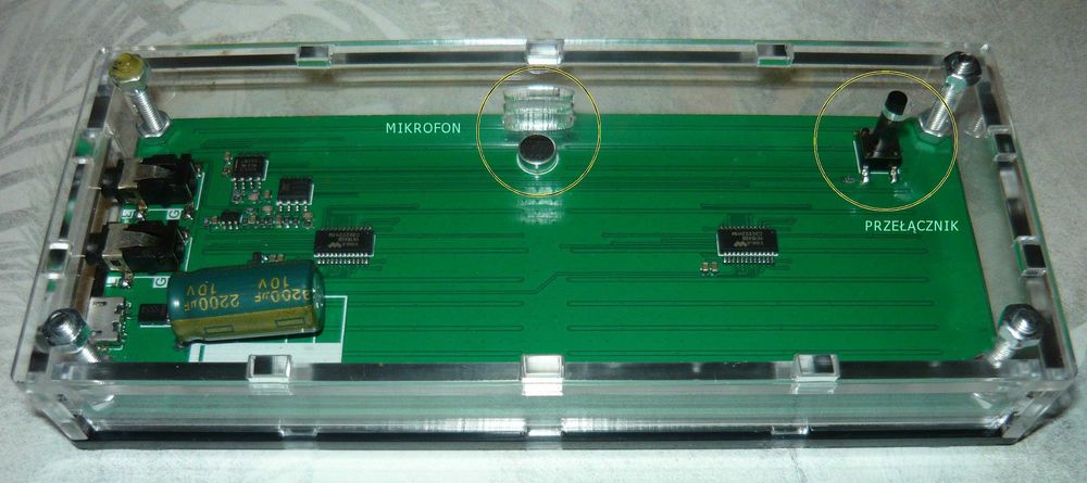 192 LED Analizator wskaźnik 8 Trybów audio spectrum widmo korektor