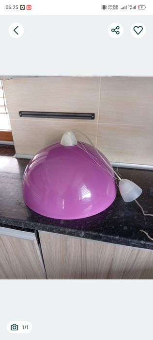 Lampa wisząca fiolet