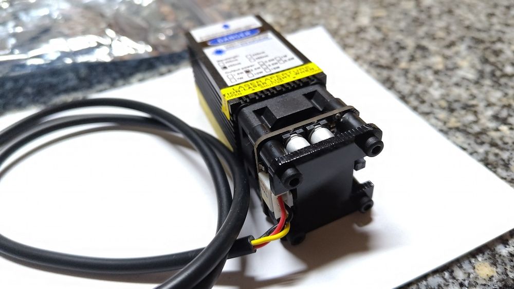 Módulo Laser Azul 2.5W (450nm) para Gravação/CNC - NOVO