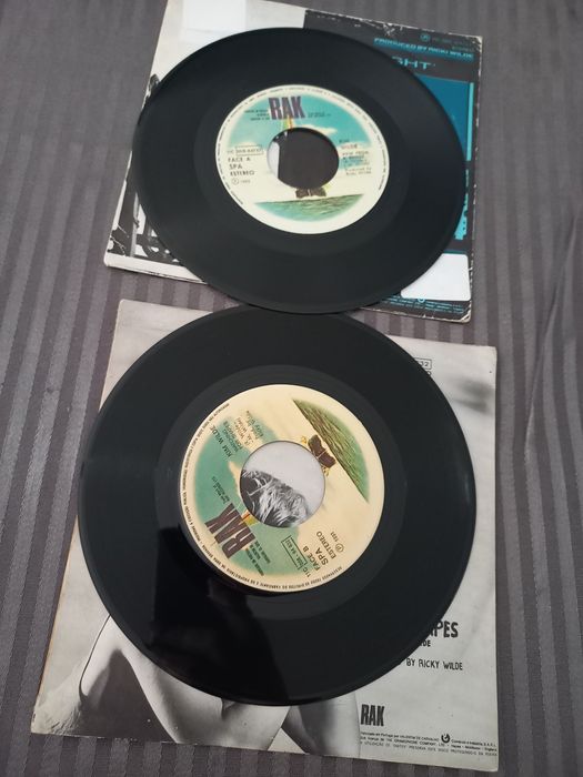 Singles discos de vinil kim Wilde,Boney M, Lynsey de Paul e Mike Moran