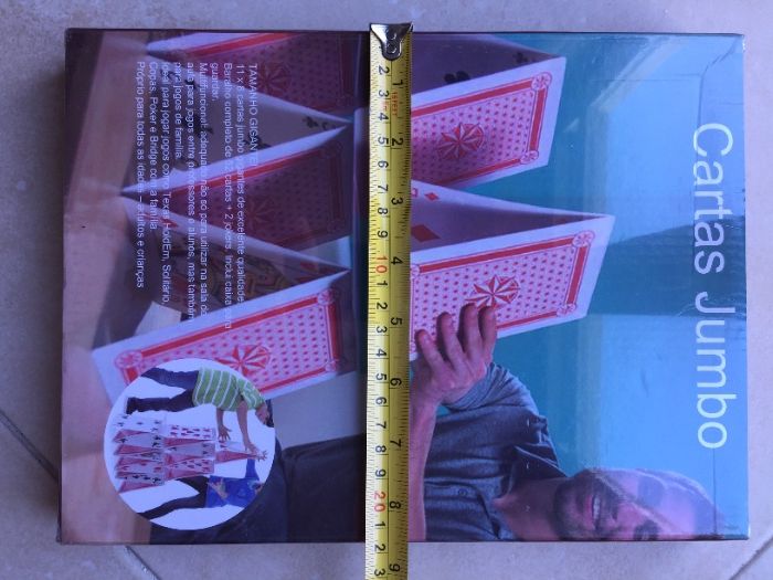 Baralho de cartas de jogar tamanho Jumbo / Gigante