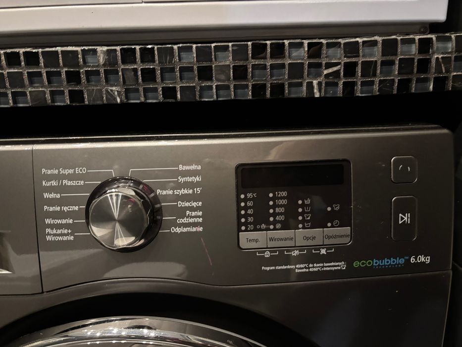 Pralka SAMSUNG ecobubble 6 kg głębokość 45 cm