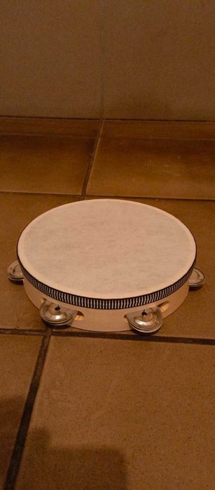 Тамбурин Бубен натуральная кожа Новый 26см