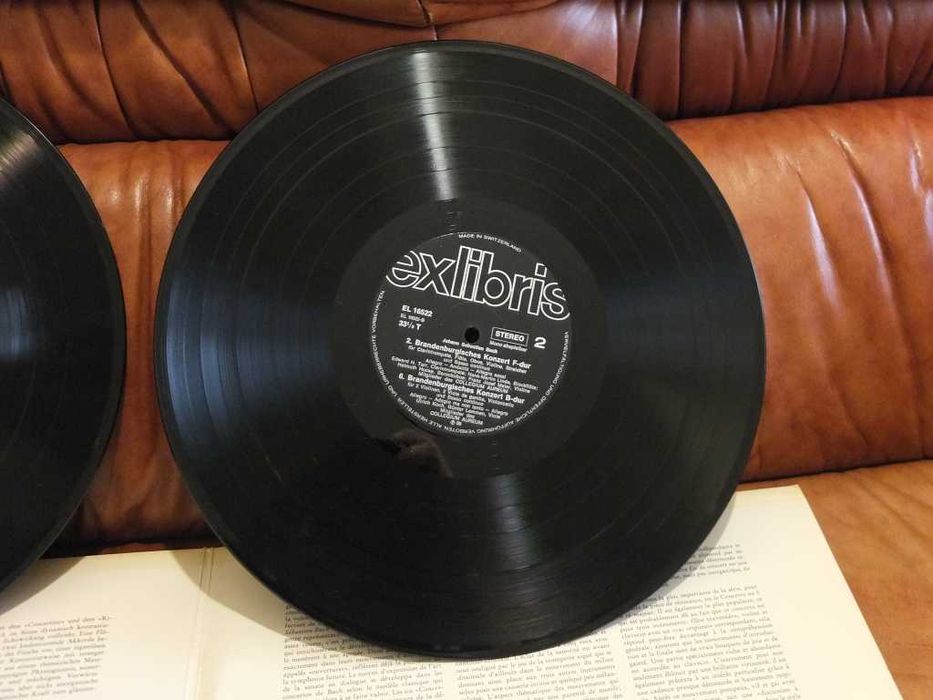 Vinil LP Duplo de Bach "Brandenburgische Konzerte", Collegium Aureum