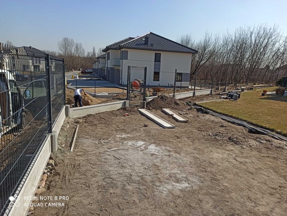 Ogrodzenia betonowe z montażem