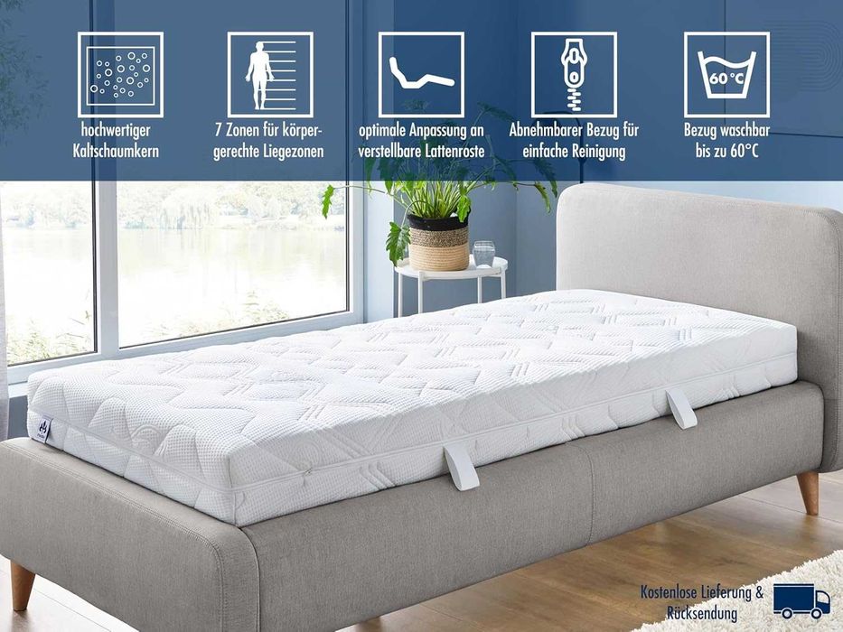 Materac piankowy Irisette Lotus 7-Zone Comfort twardość 3 H3 80x200 cm