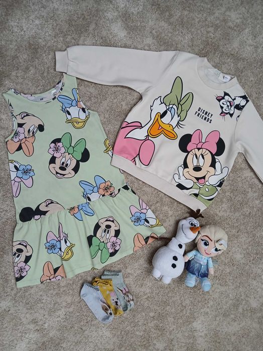 Mega paka 110-116 (5-6 lat) Święta Bluey Kraina Lodu Elsa Olaf Muminki