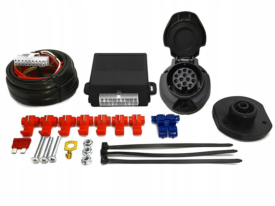 moduł 13pin + wiązka do haka z czujnikami parkowania produkt polski