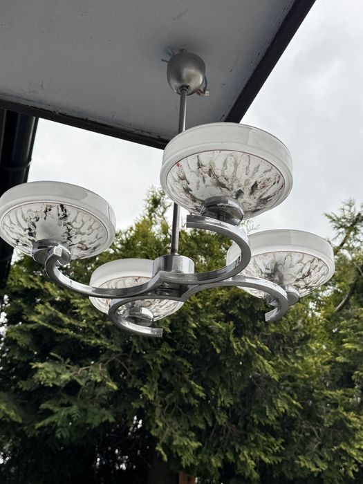 Zyrandol art deco.Czechoslowacja. Prl.