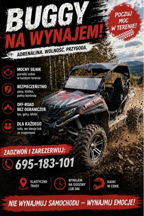 Wynajem UTV na wyłączność