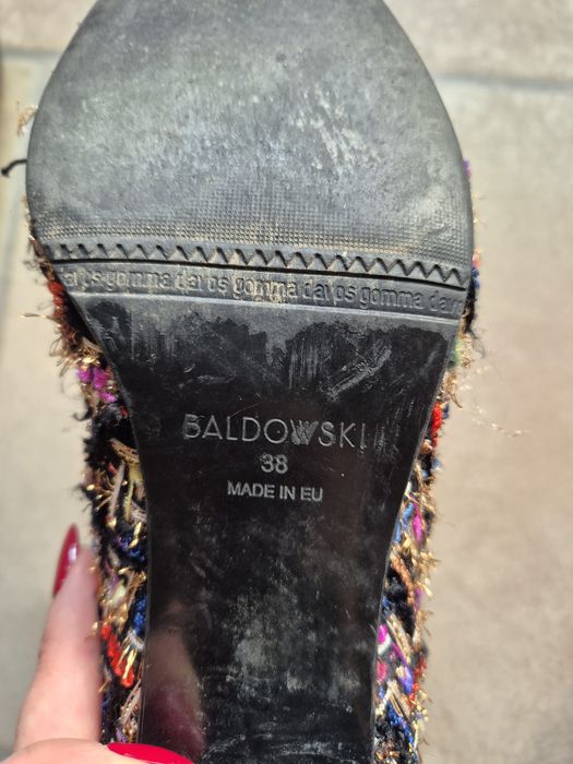 Botki Baldowski 38. Kolorowe. Skóra.