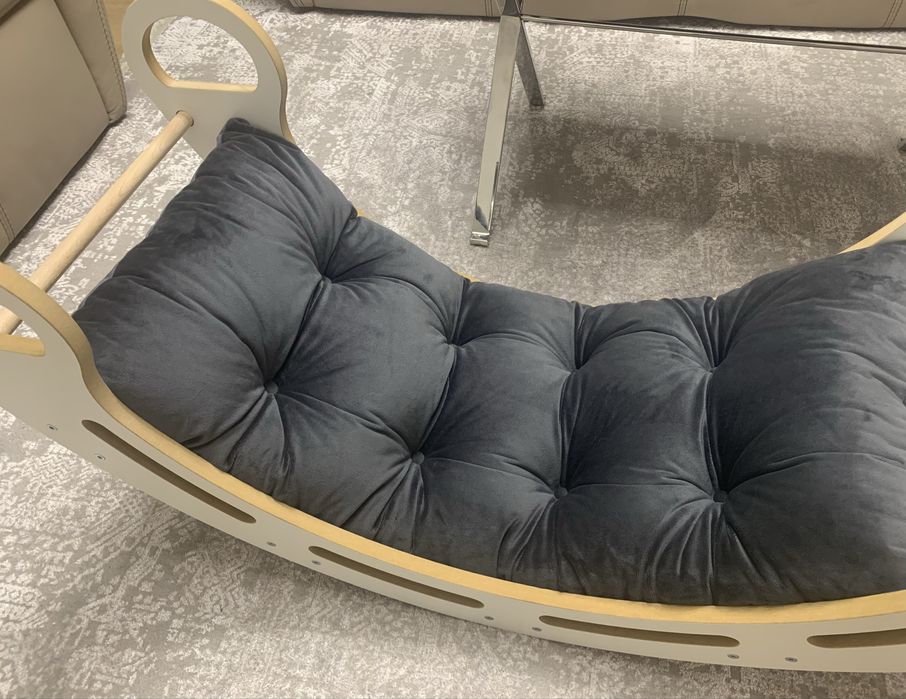 Poduszka welurowa do bujaka montessori 125 x 65 kolory