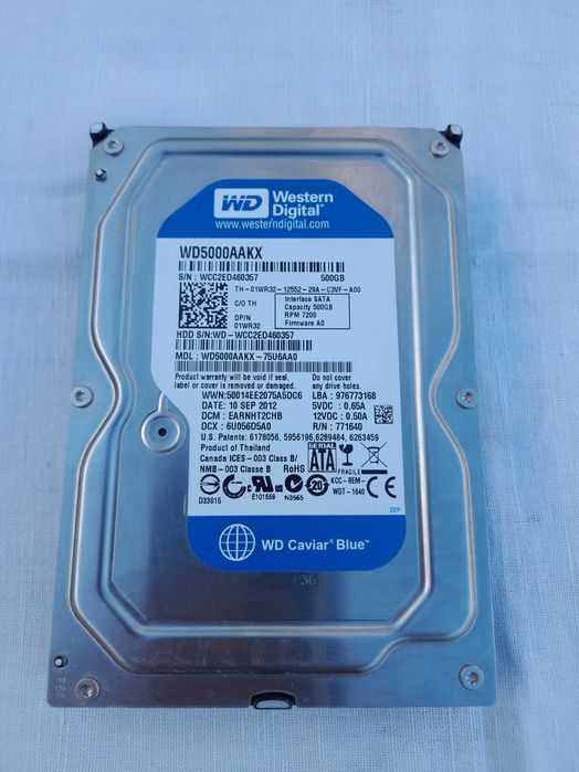 Жорсткий диск 3.5" 500Gb WD (WD5000AAKX)