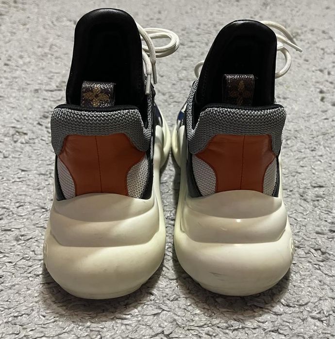 Оригинал.фирменные, кожаные кроссовки louis vuitton archlight blue