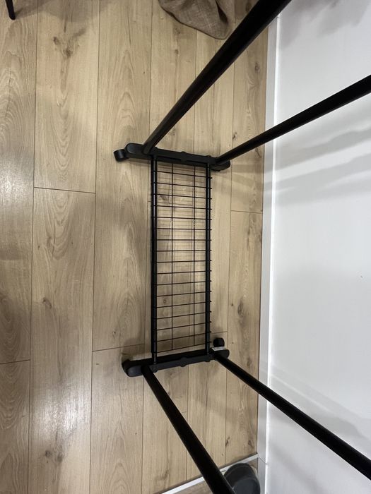 GUDME Stojak na ubrania GUDME podwójny czarny