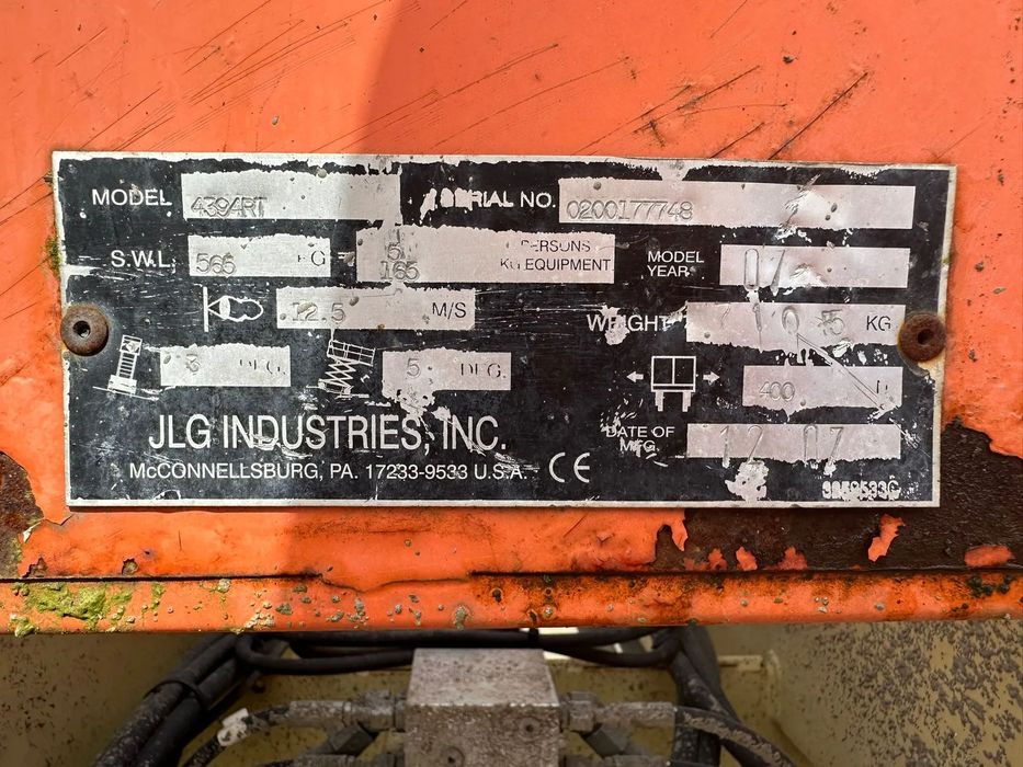 JLG Podnośnik nożycowy JLG 4394RT, 2007rok, 49KM, Cena netto 49900zł