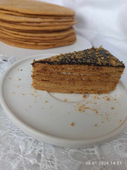 Коржі для медовика, Спартака-10шт