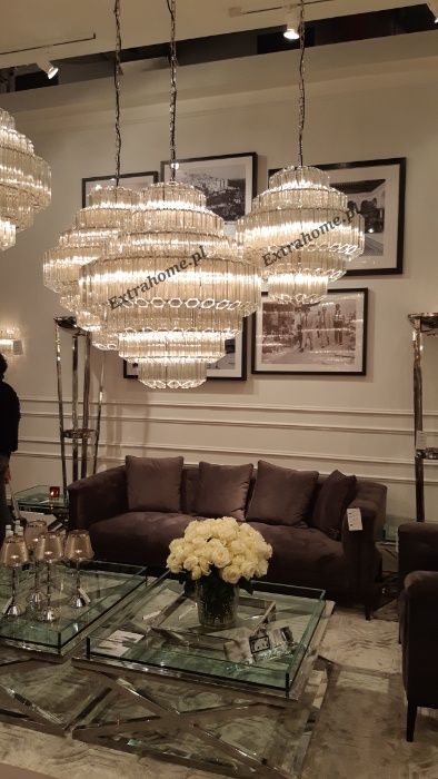 Kryształowy żyrandol w stylu GLAMOUR Vittoria H67x67cm