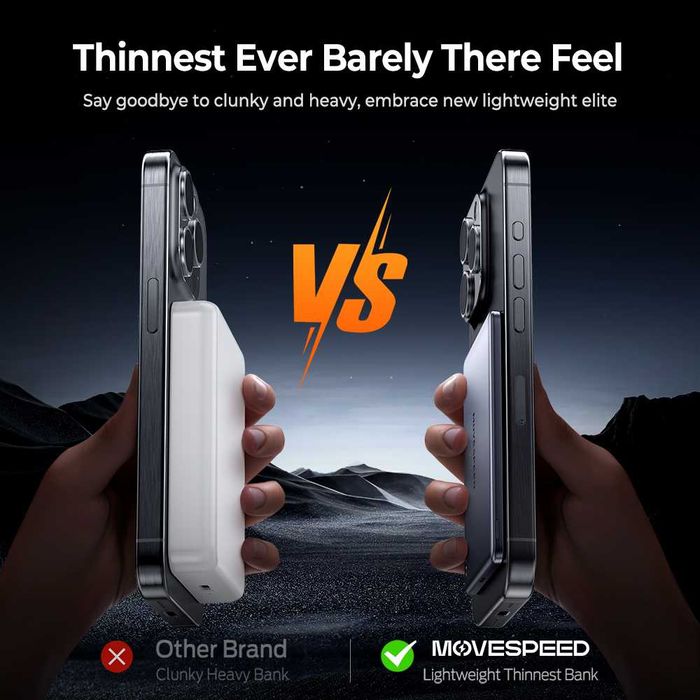 5000mAh Power Bank PD20W,Magsafe 15W .(MOVESPEED)