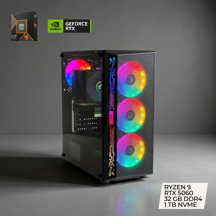 Новий топ ПК Ryzen 9 / RTX 5060 8 Gb / 32GB / SSD 1TB — 38 999 грн!