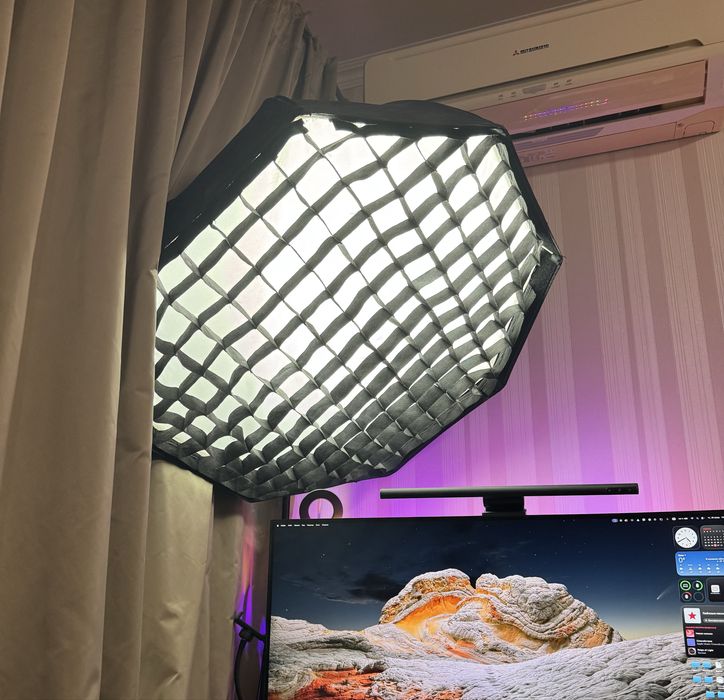 Паразонт Софтбокс октобокс Phottix 80см з сотами для студійного світла