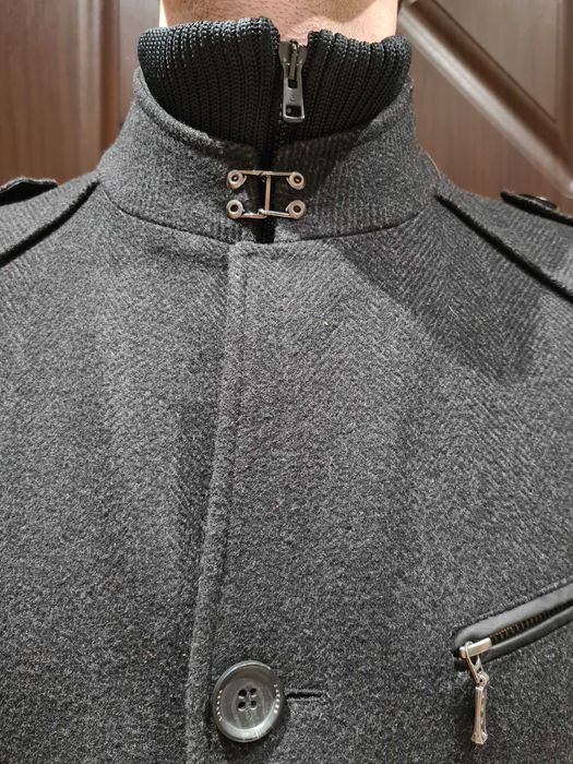 Kurtka męska, krótki płaszcz Lavard wełna z kaszmirem 48 /176