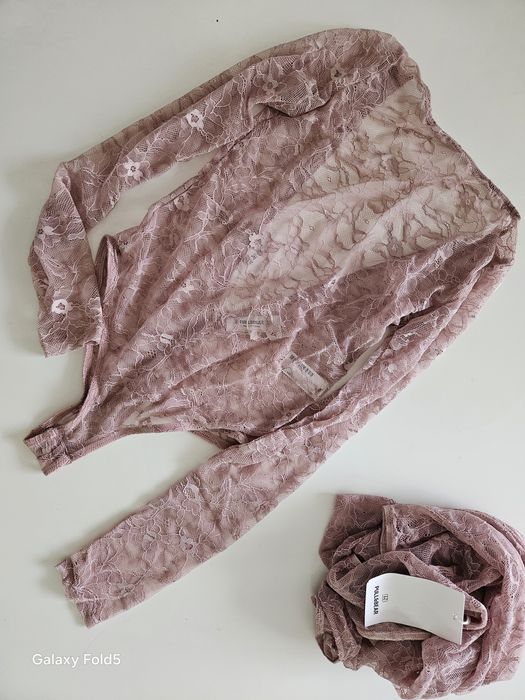 Боди комбидресс кружево мереживо топ лонг Pull&bear S, M ,L