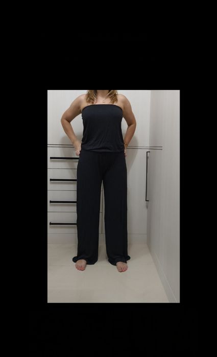 letni czarny kombinezon rozm. 42