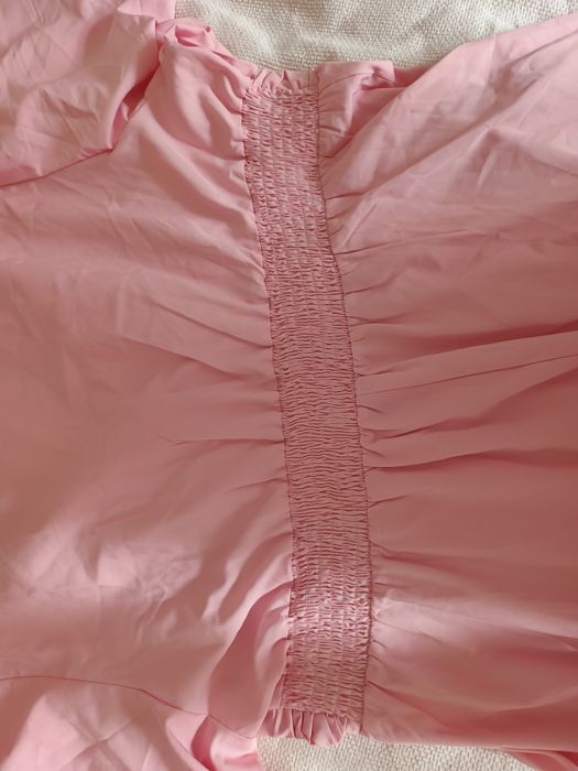 Рожева літня, коктейльна сукня, довга, 4xl, 5xl