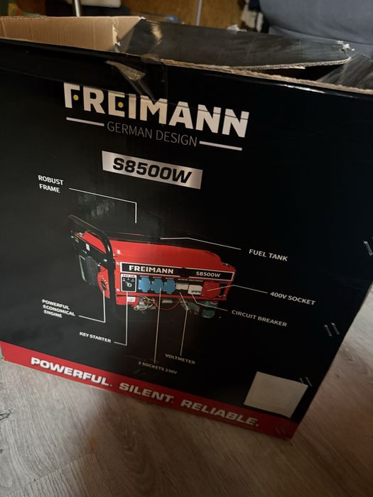 Gerador  a gasolina FREIMANN S8500W, novo na caixa