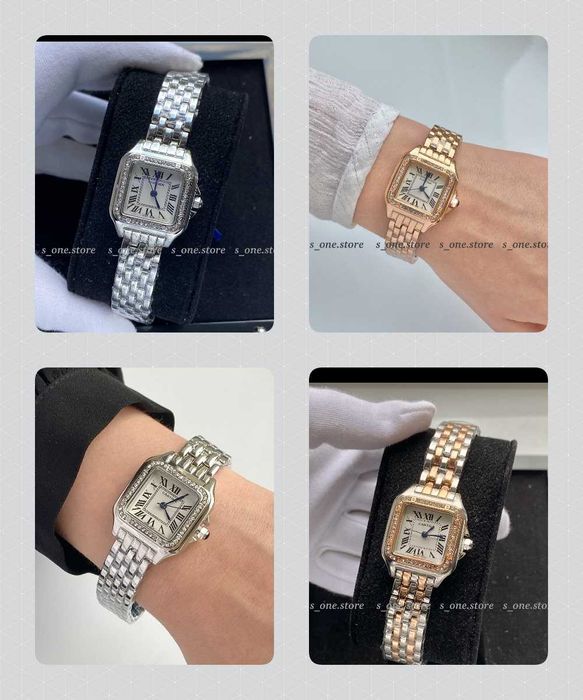 Жіночий годинник картьє, женские часы Cartier Panthere mini