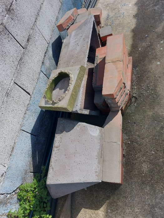 Lareira-chaminé em cimento