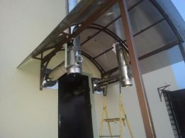 Димохід, труби з нержавіючої сталі, монтаж димоходу