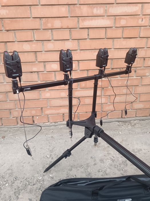 Акція.Род под Carp Pro +  4 сигналізатори + 4 свінгера  + рогачі і чехол