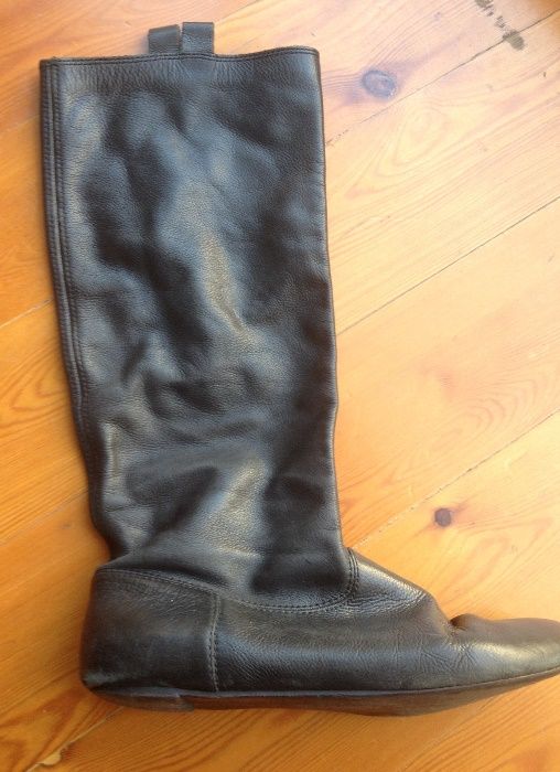 High-Top Leather Boots