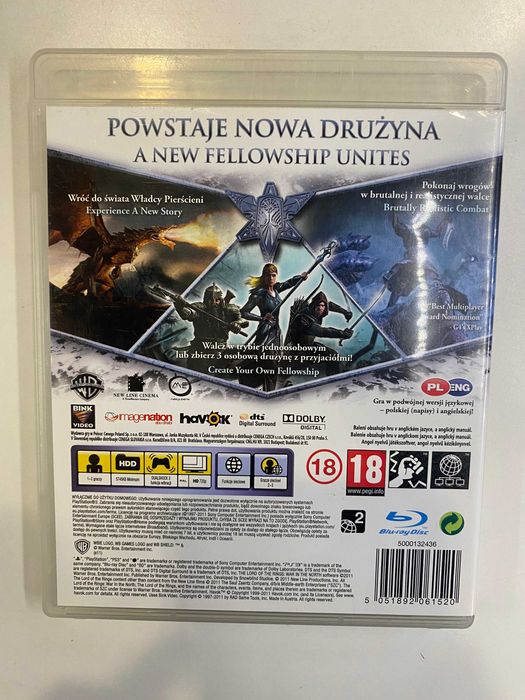 Władca Pierścieni Wojna na Północy PS3 Sklep Iława