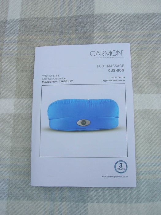 Вібромасажер для ніг Carmen C81229 (подушка-масажер)   бездротова