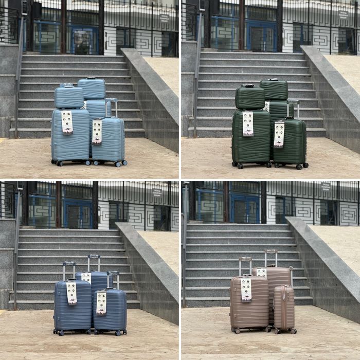 Яркий полипропилен!Чемодан Турция  на колесах,валіза,сумка на колесах