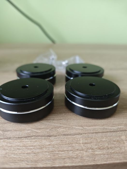 Aluminiowe podkładki nóżki audio 40x15