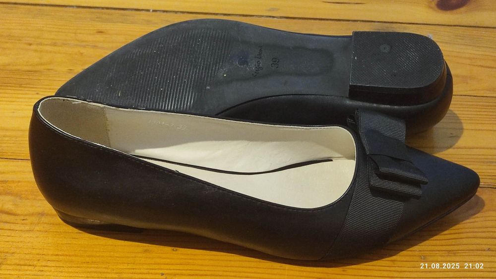 Czarne baleriny 39 + gratis