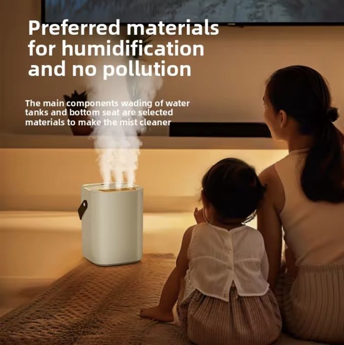Зволожувач повітря 1.8л | 3 режими розпилення | Тихий USB humidifier | Нічник | Спокій
