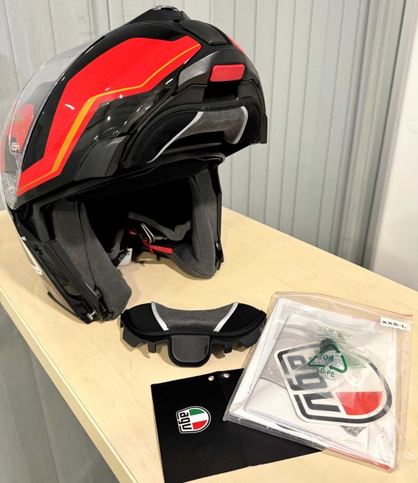 Capacete AGV Sport modular Full carbono Tam S como novo