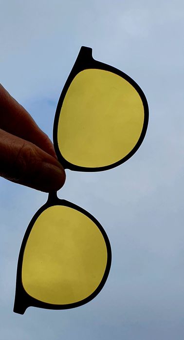 Nakładka magnetyczna żółta do okularów SOLANO model SC 90149 C