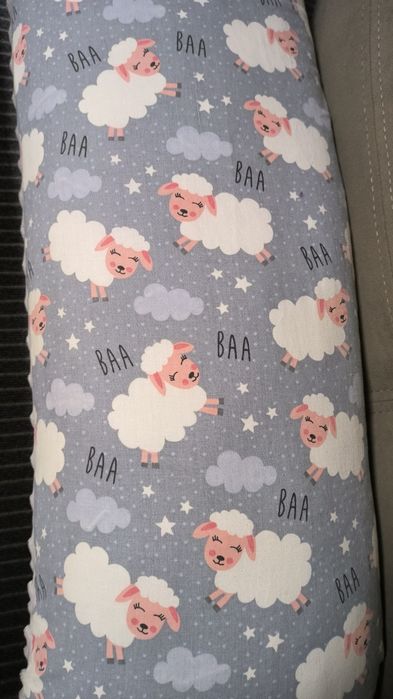 Подушка для вагітних, беременных котонова/плюшева, зі змінним чохлом