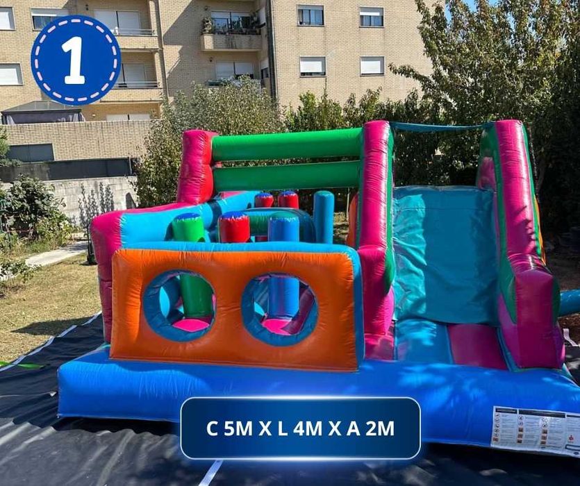Aluguer de insuflável Profissional / Pista de Obstáculos