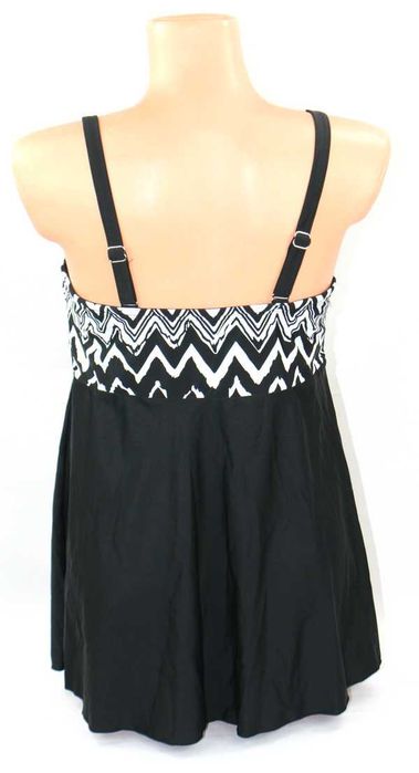 Strój kąpielowy tankini rozszerzany top + figi usztywniany 46