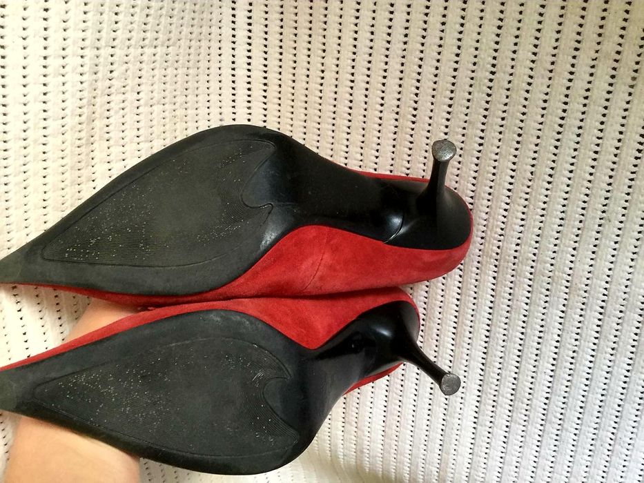 Алые туфли Respect замша классика 35 размер