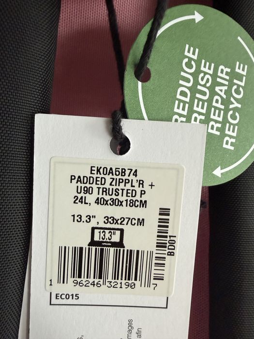 Nowy plecak eastpak  padded zipl’r +, rozowy