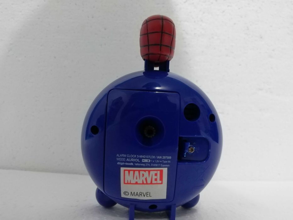 Relógio-Despertador Spiderman Marvel