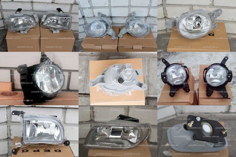 Протитуманки Chevrolet Aveo, Captiva, Cruze, Epica, Lacetti, Malibu